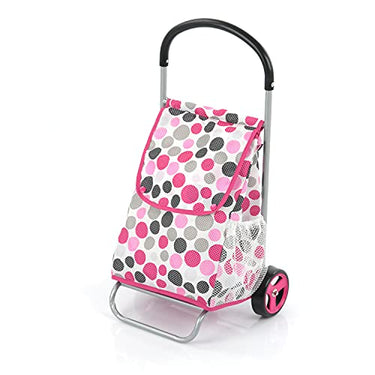 hauck Einkaufstrolley für Kinder ab 3 Jahren, Faltbar, Schieberhöhe 53 cm, 23 x 30 x 53 cm, Pink Dots im Sale